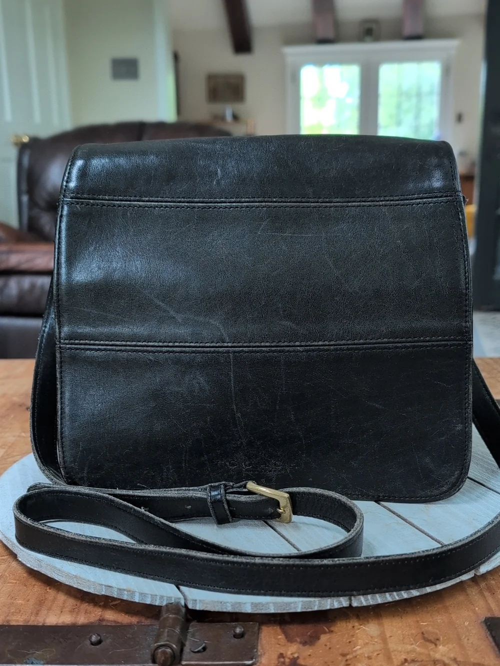 Vintage 1998 COACH Tribeca Stitch Flap Crossbody Bag #9092 - USA Made